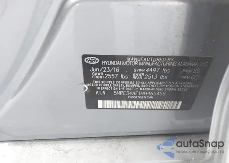 2017 Hyundai Sonata Sport from USA, damaged, VIN 5NPE34AF1HH465456